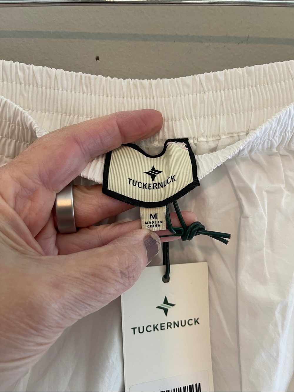 Tuckernuck White Pintuck 100% Cotton Midi Skirt Size Medium NWT - Picture 4 of 11